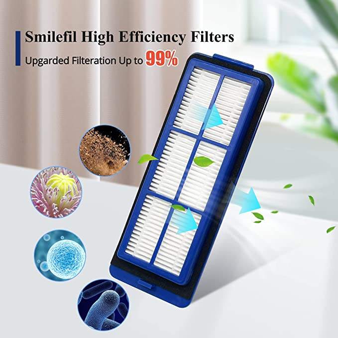 Replacement Blue HEPA Filters for Eufy Robovac 11s 15C Max Robot Vacuum
