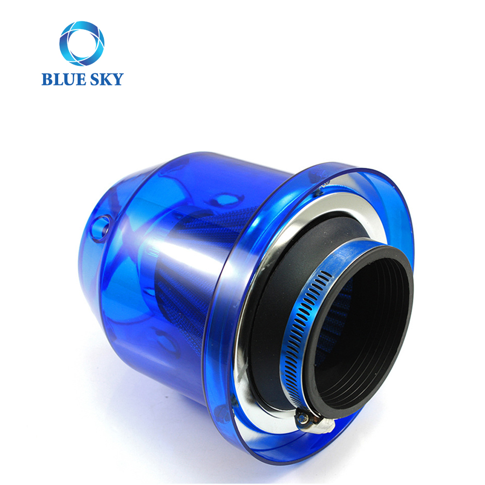 Customized 3inch High Flow Carbon Fiber Mushroom Head Modified Car Intake Filter Element 76mm