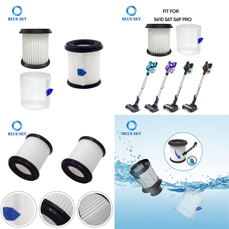 Pre & Post Motor Filter Fit for Vax Cordless SlimVac VX50 VX51 VX52 VX53 Hoover BH52210 Vacuum