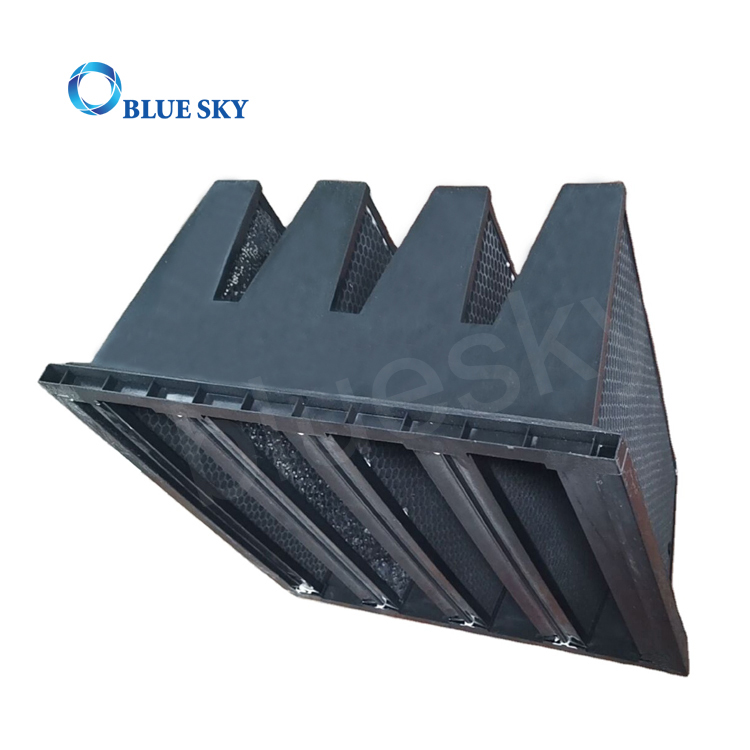 Activated Carbon 4 VBank Air Filters for Air Conditioner