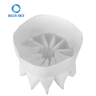 Factory Supply 12 Fold 0.5 Micron Multi-fold Large Industrial Vacuum Cleaner Filter Dust Separation Accessories Non-woven Bag