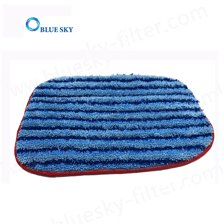 Washable Blue Microfiber Mop Pad Compatible with A1375-100 A1375-101 Replacement Steam Vacuum Cleaner Mop Pads