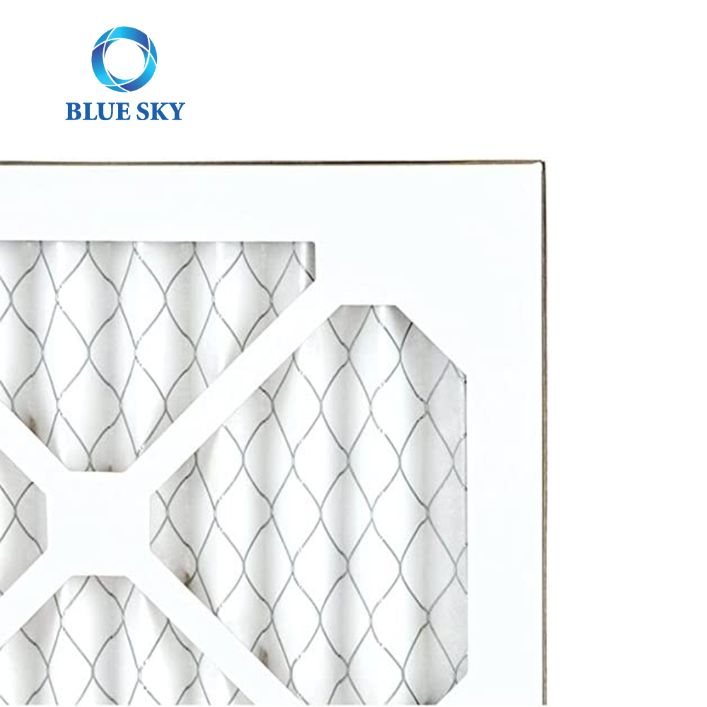 Customized Size MERV 13 Cardboard Frame Pleated AC Furnace Air Filter for HVAC Systems Parts