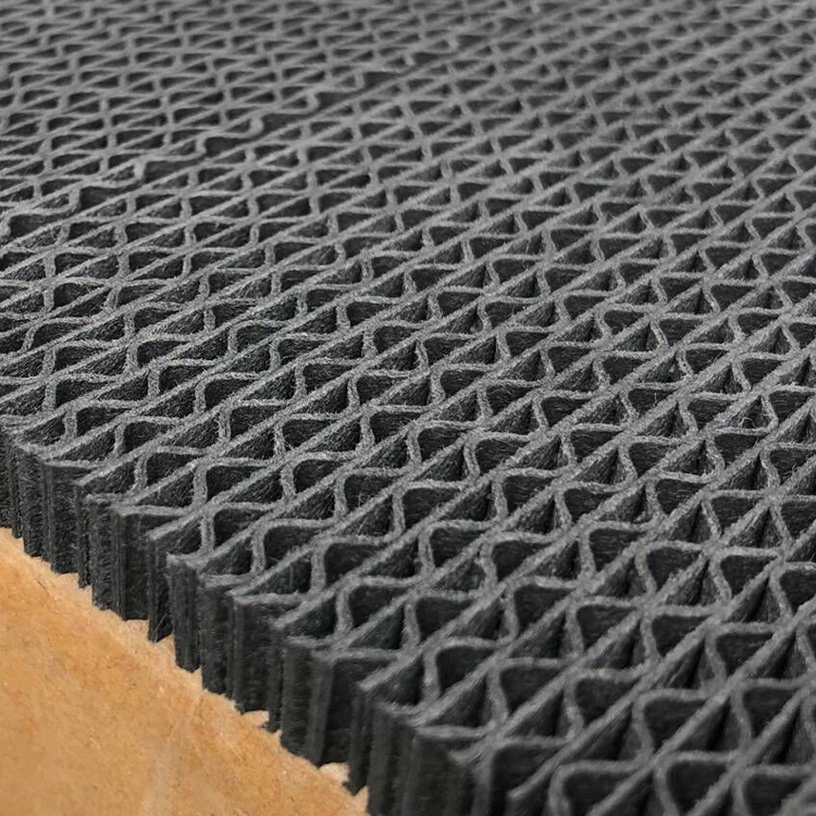 Black Paper Fiber Frame Carbon Dust Panel Porous HEPA Filters for Air Purifier