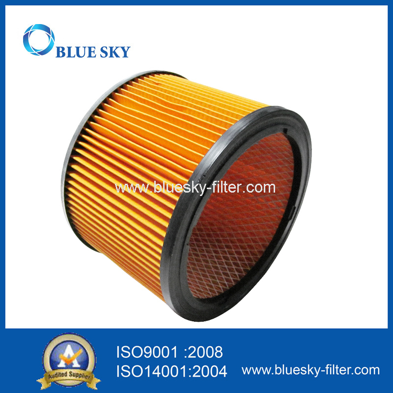 Yellow Medium Efficiency Cylinder Filter Cartridge Filter Canister Filter
