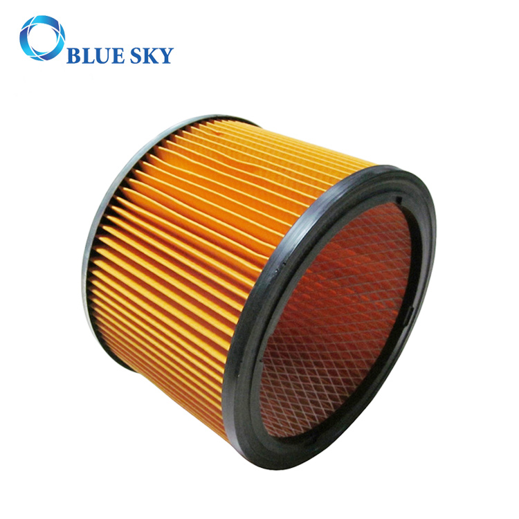 Yellow Medium Efficiency Cylinder Filter Cartridge Filter Canister Filter